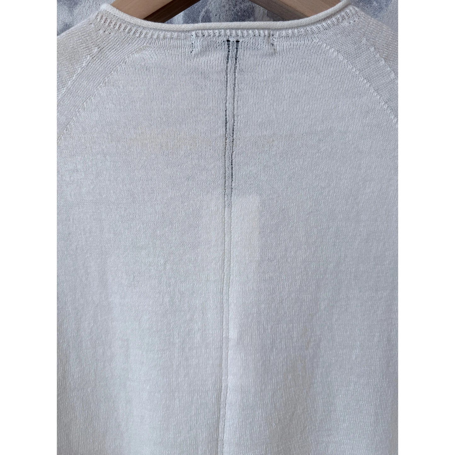 Cotton-Linen Crewneck Sweater - Off-White - DUNE + SALT