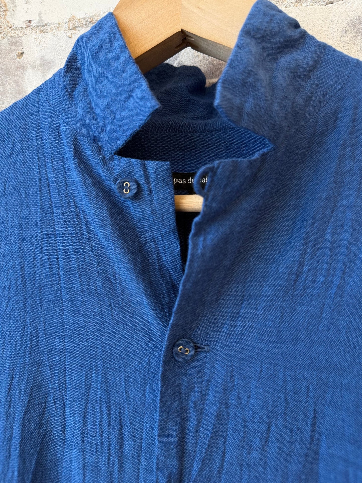 Organic Cotton Chambray Dress - Cobalt - DUNE + SALT