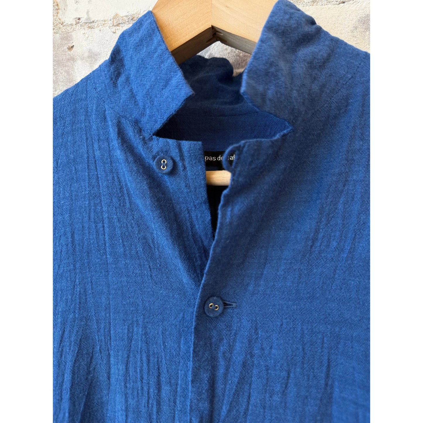 Organic Cotton Chambray Dress - Cobalt - DUNE + SALT