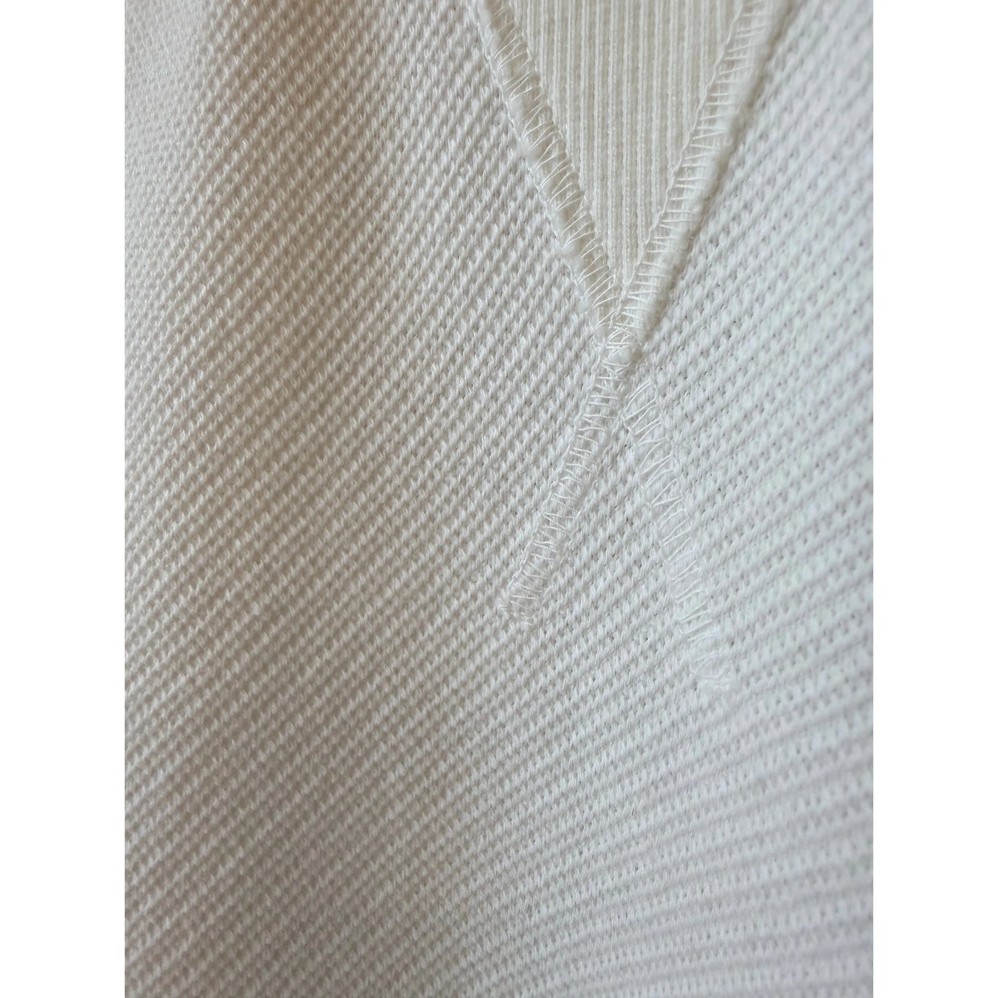 SS Cotton Mesh Crew Tee - White - DUNE + SALT