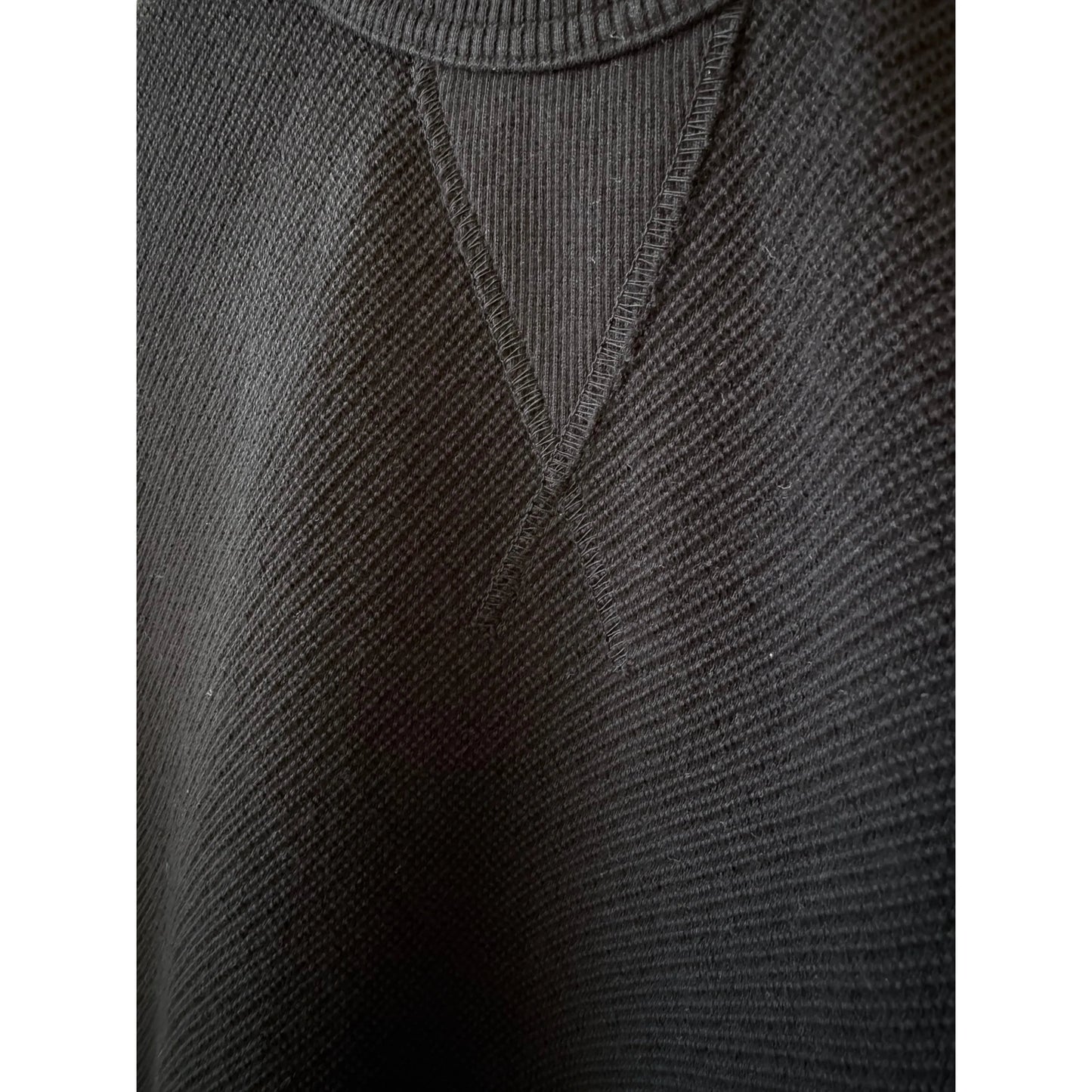 SS Cotton Mesh Crew Tee - Black - DUNE + SALT