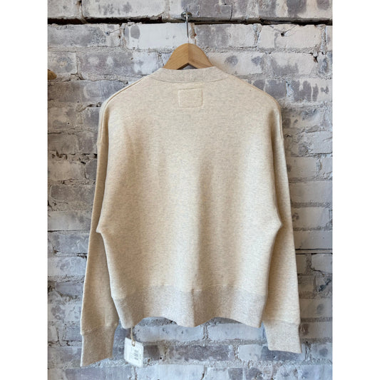 Loopback Cotton Tencel Cardigan - Oat Heather - DUNE + SALT