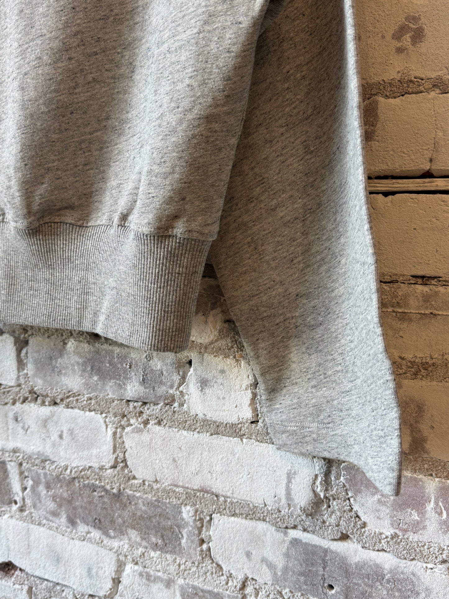 Light grey melange off-shoulder women's sweatshirt from Closed Women's, featuring a relaxed fit and casual style.
