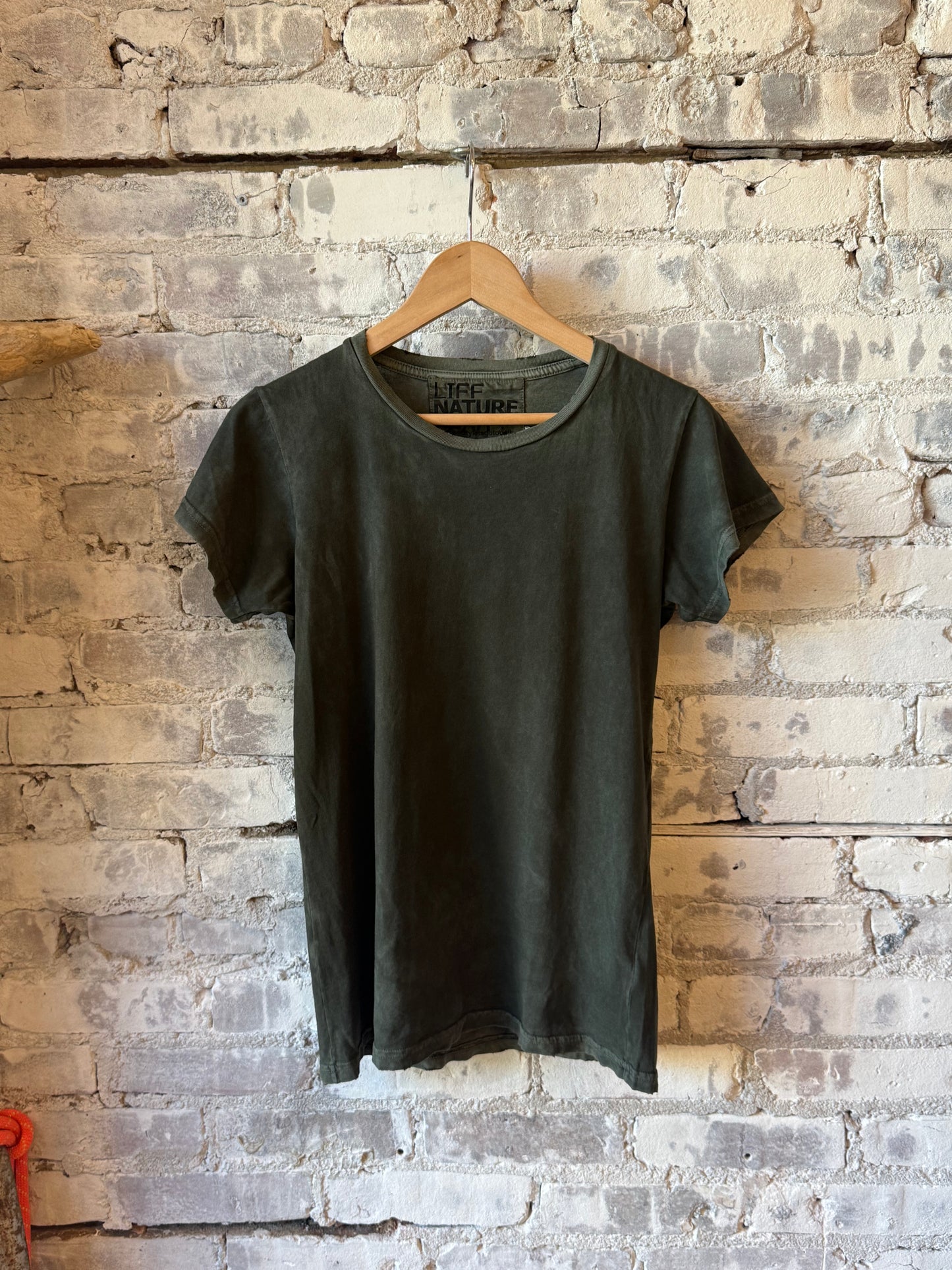Freecity women's Canyonkid Circa1972 Supervintage Powder T in Weed Powder tee-shirt front view
