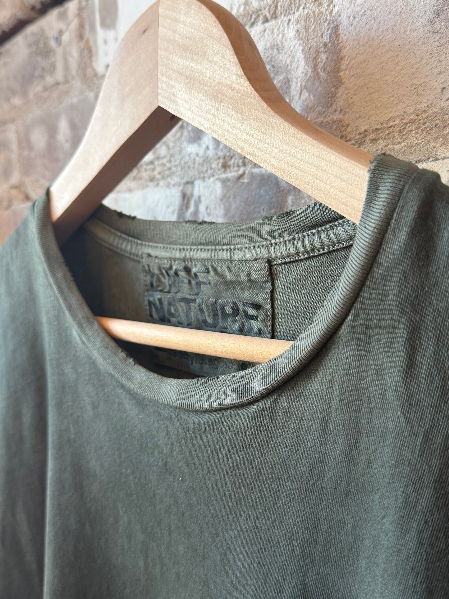 Freecity women's CanyonKid Circa1972 Supervintage Powder T in Weed Powder, front view