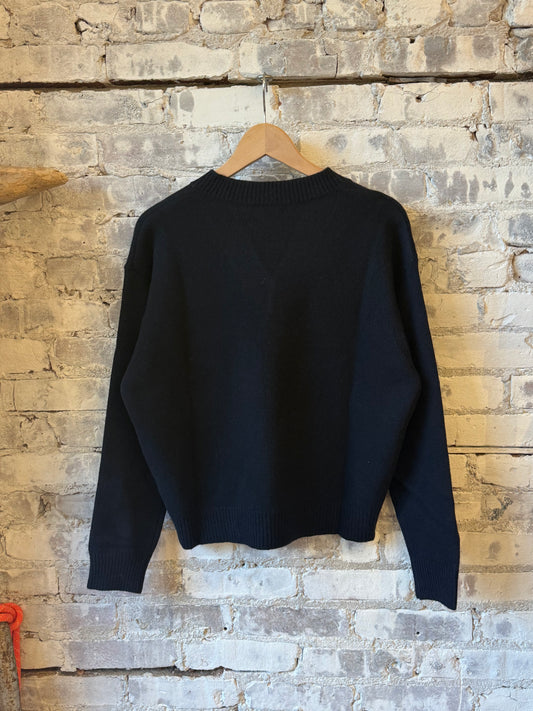 Hartford Women's Milanto knitted sweater in navy blue