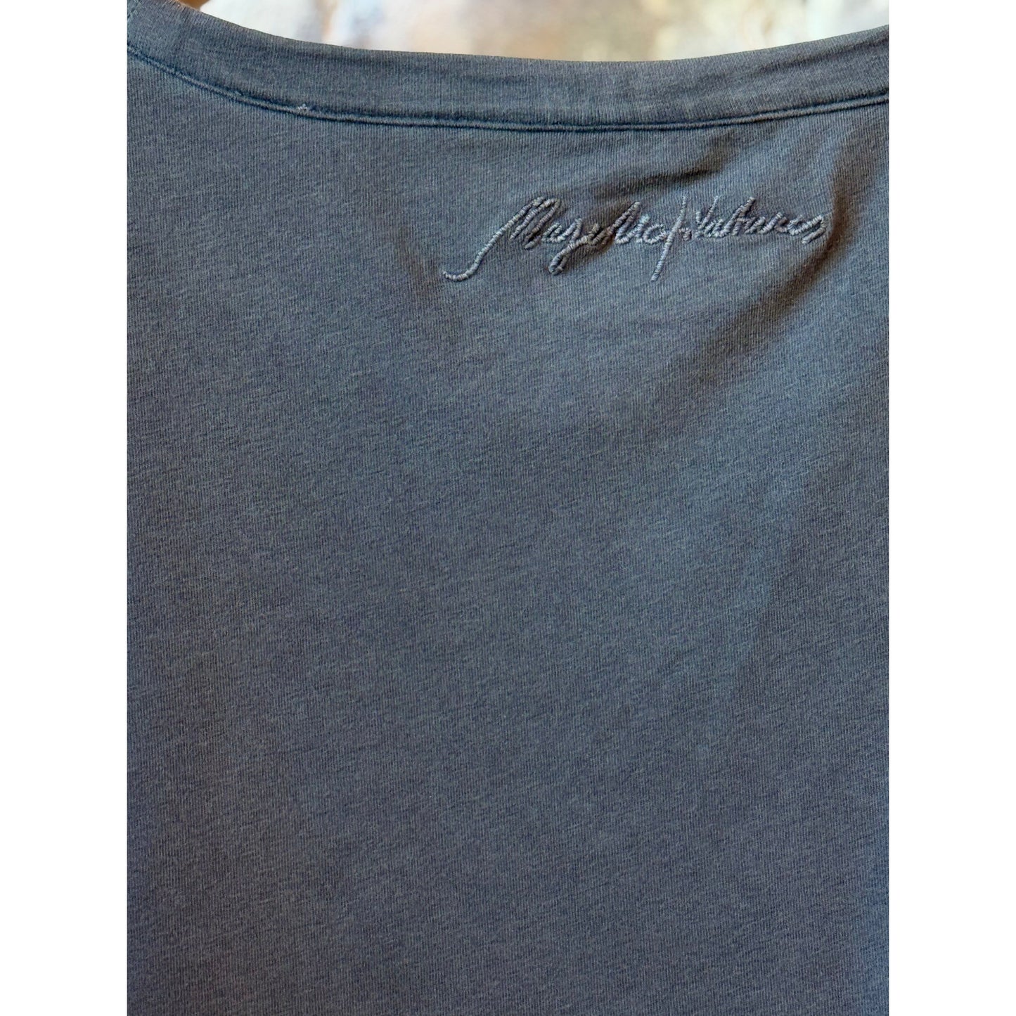 Majestic Filatures Organic Cotton Stretch Semi Relaxed SS Crewneck - Noir Dark Slate Gray