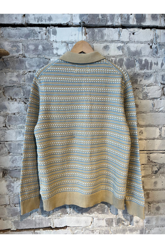 Jackie Polo Cardigan - White Pepper - DUNE + SALT