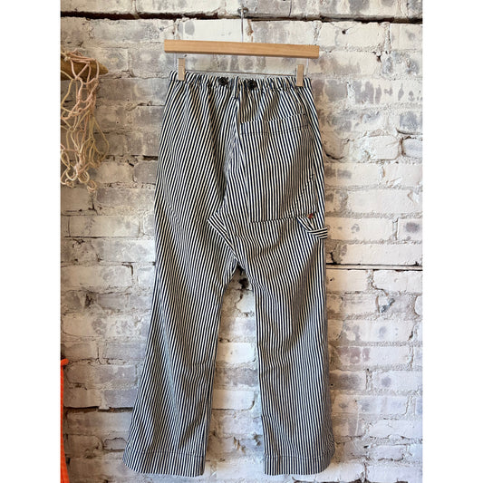 Women's Freecity Indigo Stripe French/Sailor Pants with classic blue and white nautical stripe pattern on lightweight fabric.