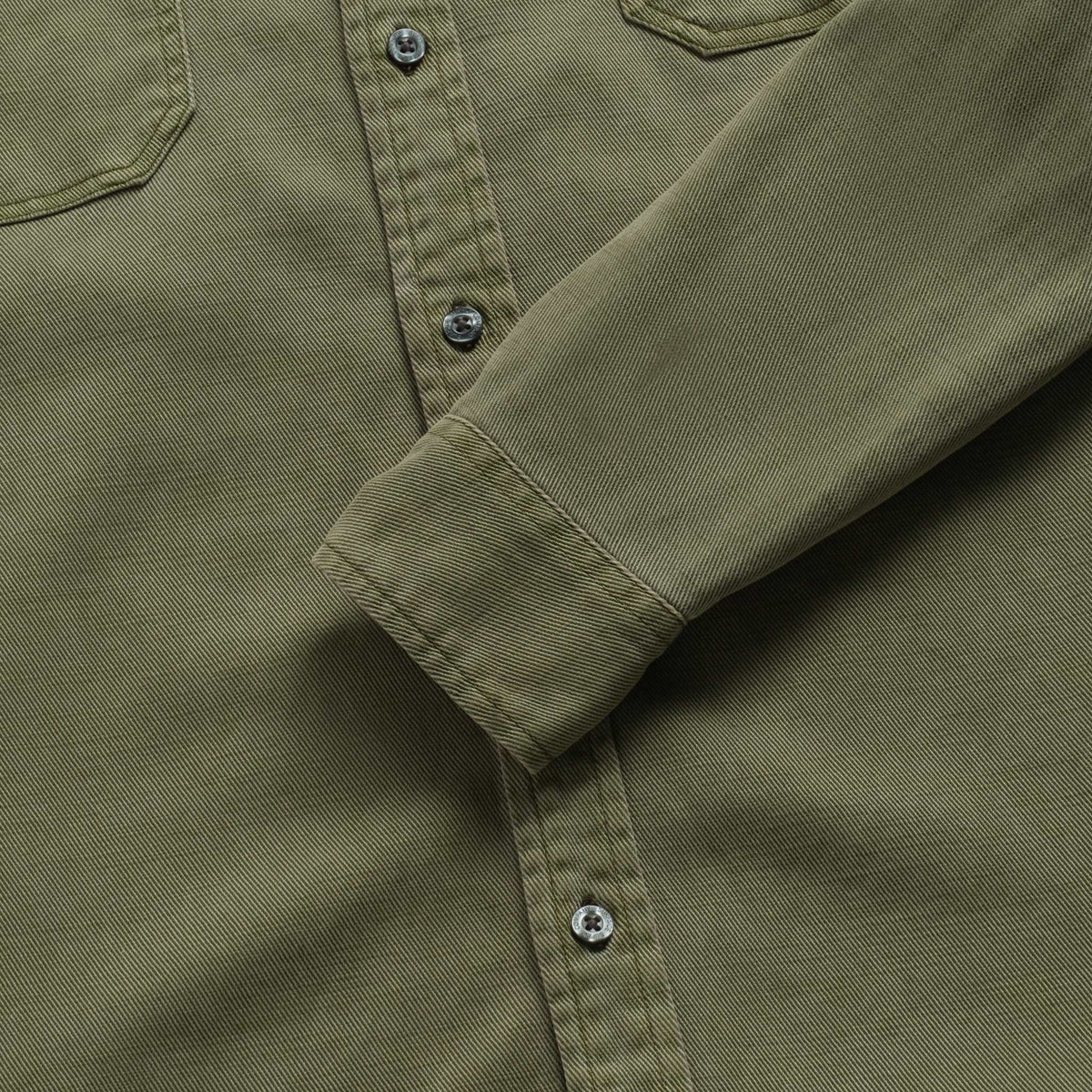Surfside Supply Jeb Tencel Shirt - Deep Lichen Green Dark Olive Green