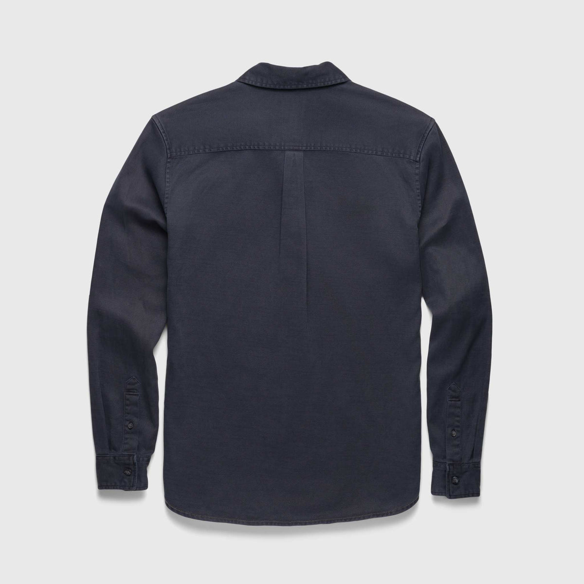 Men's navy Jeb Tencel shirt by Surfside Supply featuring a relaxed fit and garment dye finish.