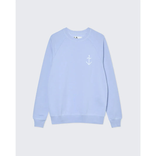 Cunha Logo Crewneck - Wind Blue/Pale Blue - DUNE + SALT