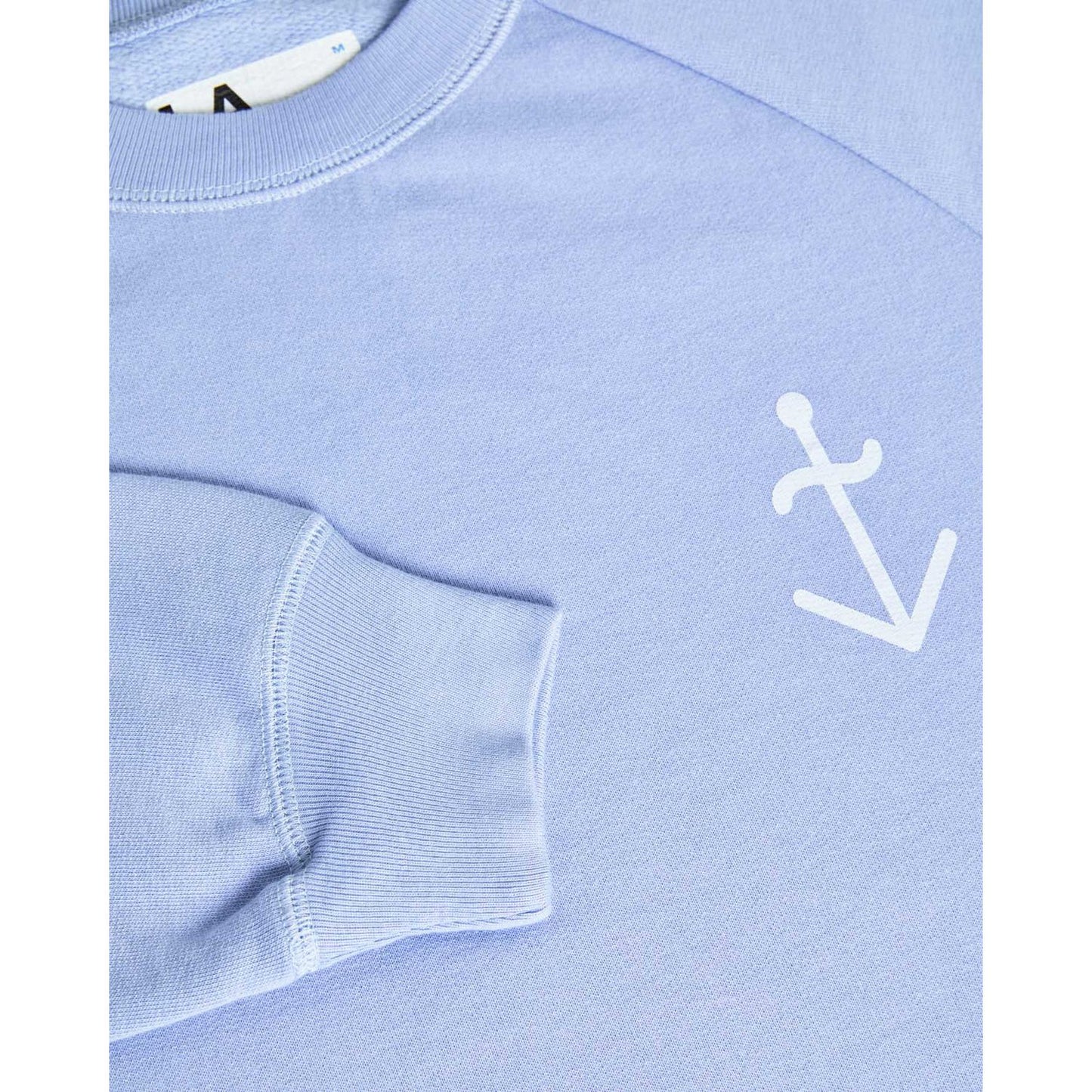 Cunha Logo Crewneck - Wind Blue/Pale Blue - DUNE + SALT