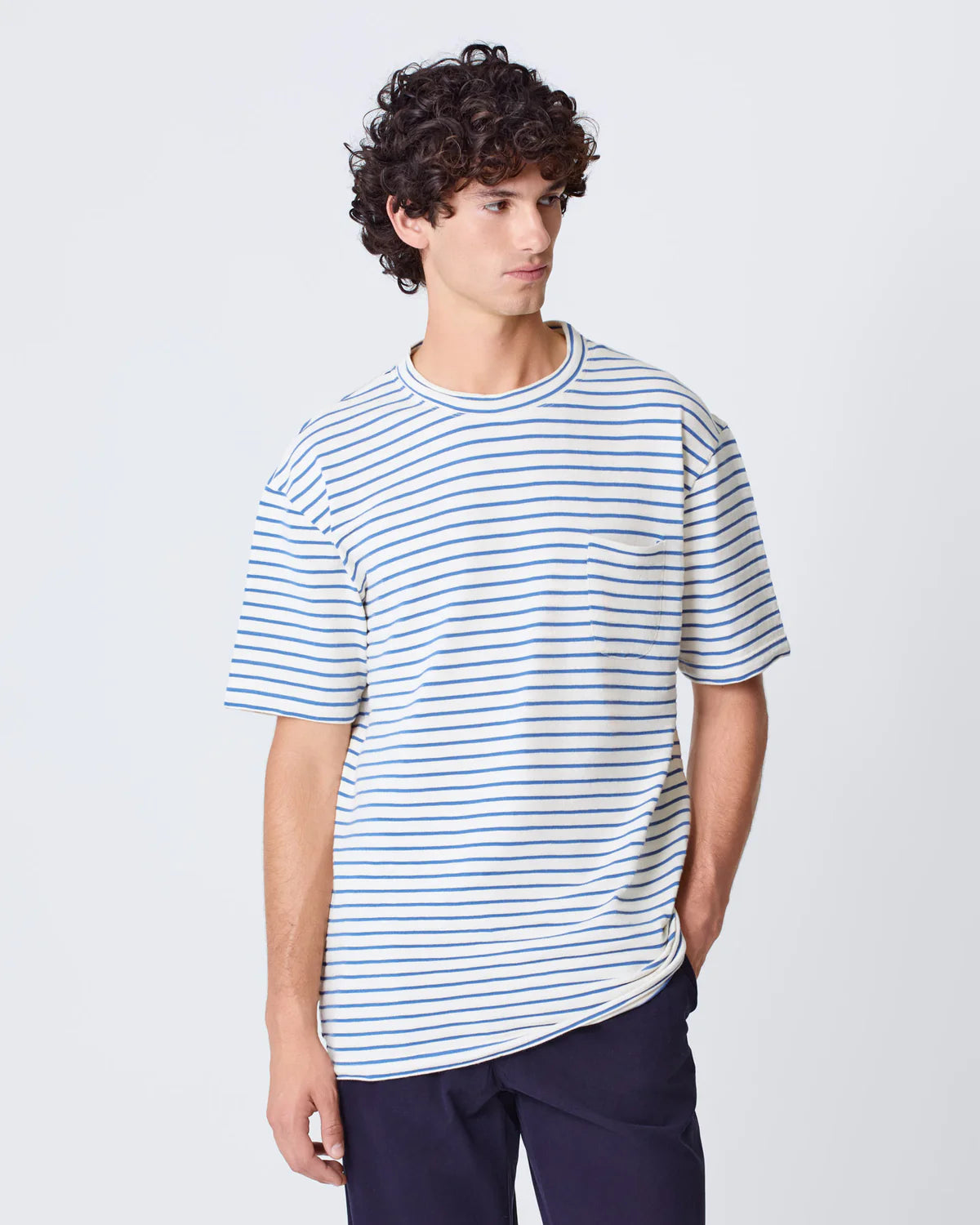 Guerreiro T-Shirt - Indigo Stripes - DUNE + SALT