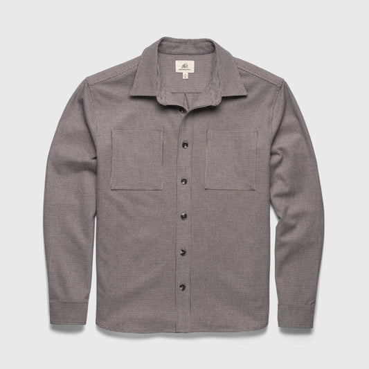 Louis Soft Houndstooth Overshirt - Ebony