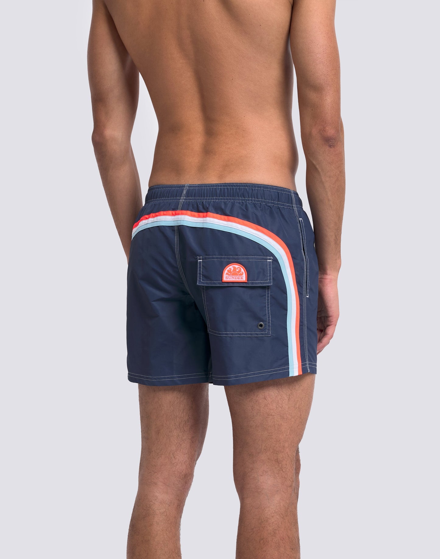 Iconic Taffeta Elastic Waist Boardshort - Navy