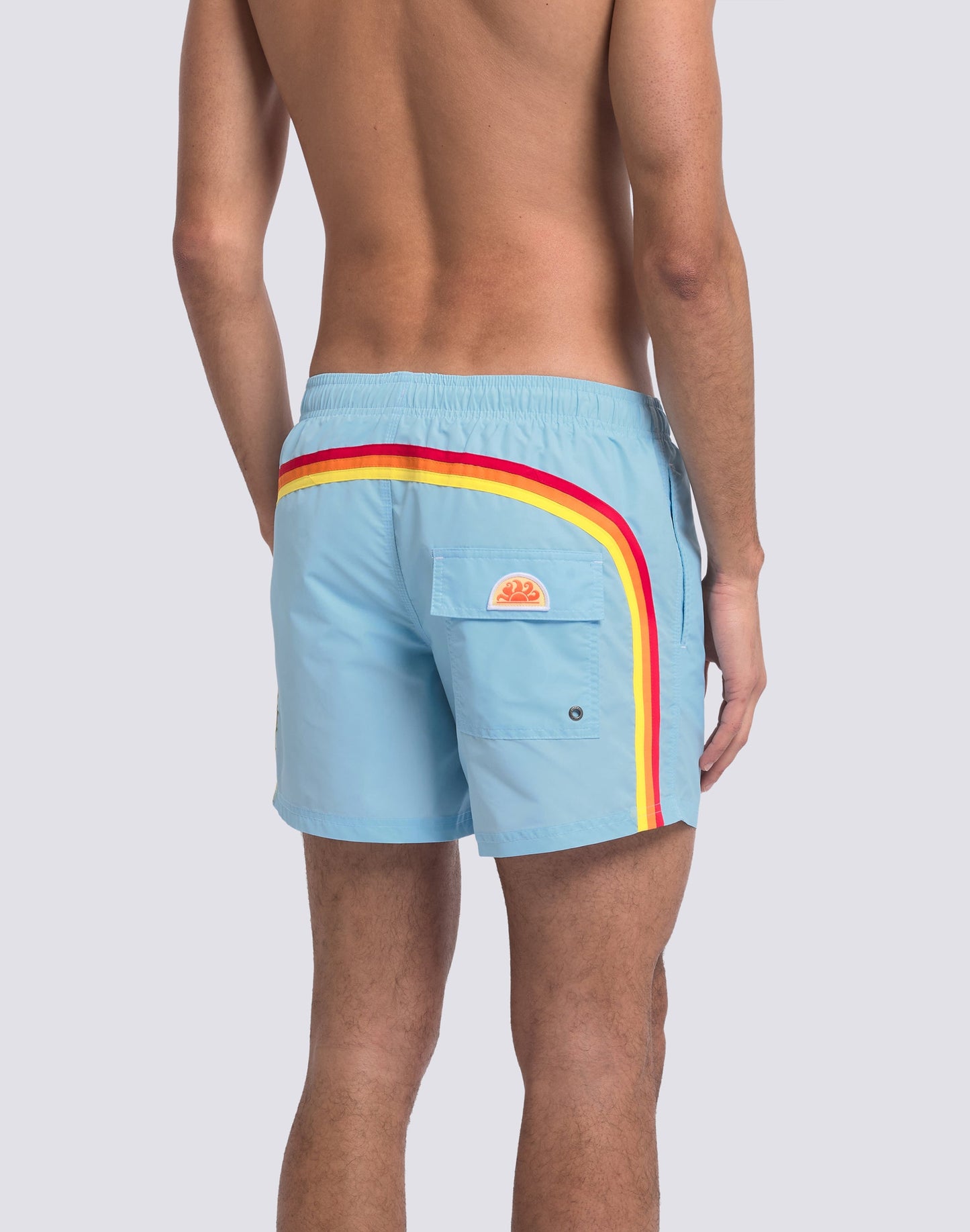 Iconic Taffeta Elastic Waist Boardshort - Vintage Glacier