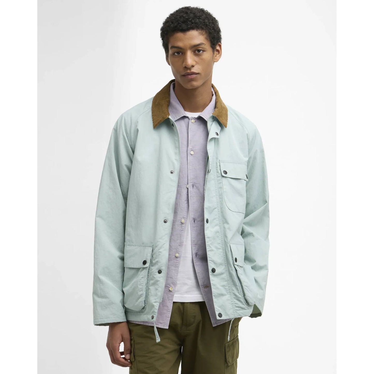 Modified Solway Showerproof Jacket - Mint Blue - DUNE + SALT