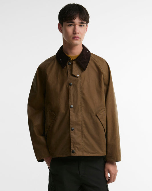 Transport Waxed Jacket - Sand, front