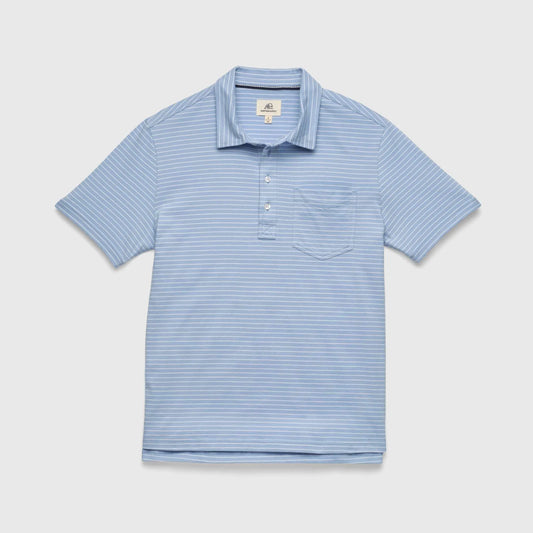 Michael Striped Polo - Forever Blue - DUNE + SALT