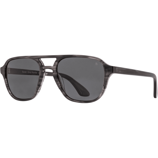 Racer Pilot Glasses - Gray Marble