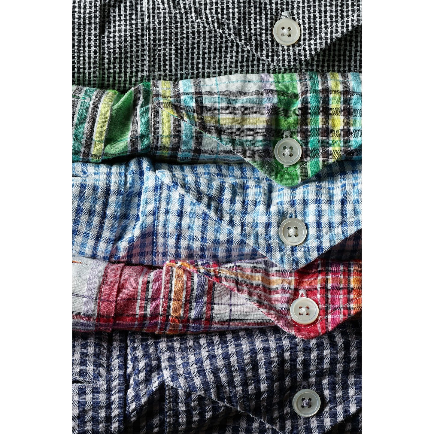 Seersucker Popover - Lake/Pink Check - DUNE + SALT