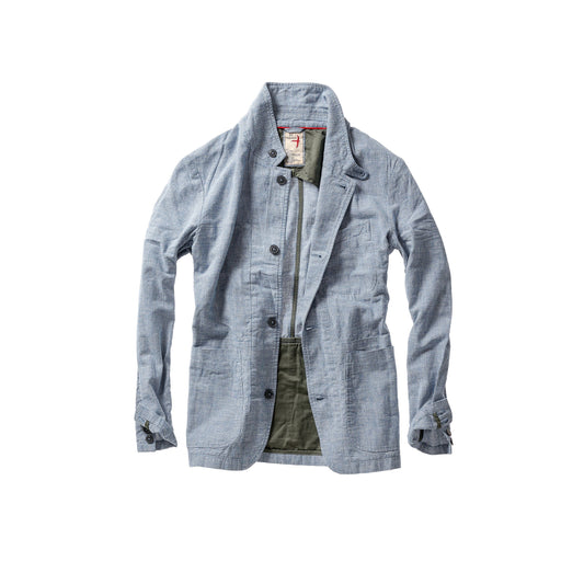 Tropical Trap Blazer - Blue/White Houndstooth - DUNE + SALT