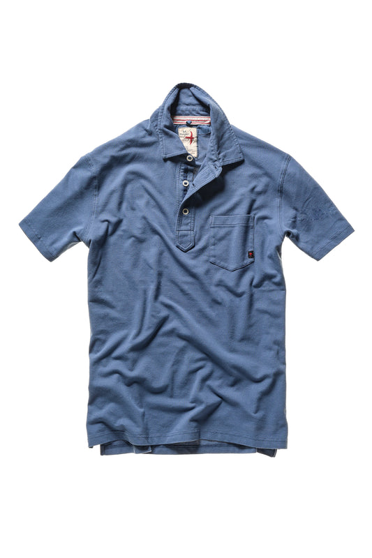 Pique Slot Polo - Marine Blue - DUNE + SALT