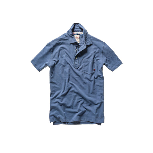 Pique Slot Polo - Marine Blue - DUNE + SALT