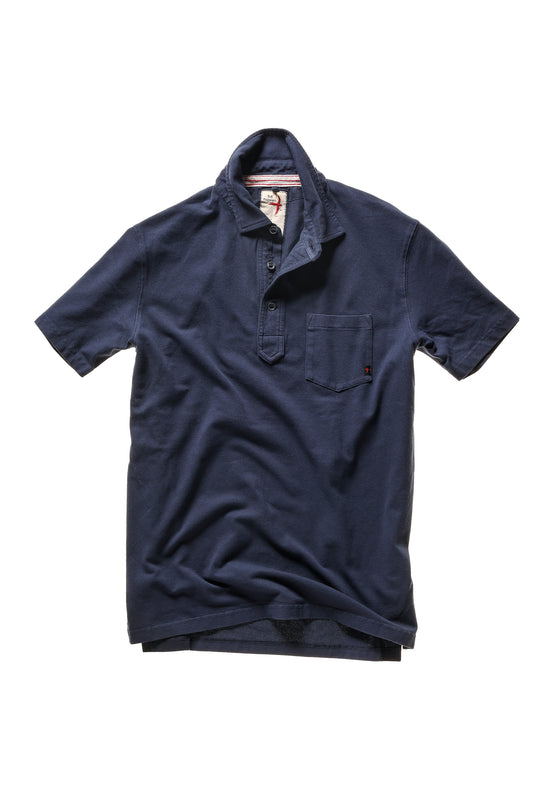 Pique Slot Polo - Navy - DUNE + SALT