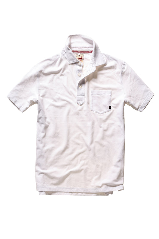 Pique Slot Polo - White - DUNE + SALT