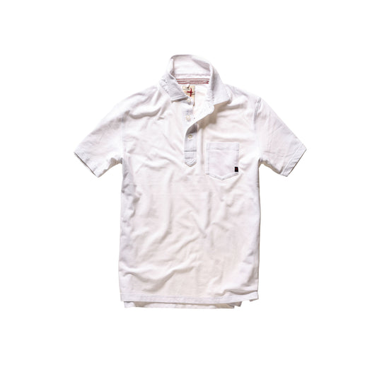 Pique Slot Polo - White - DUNE + SALT
