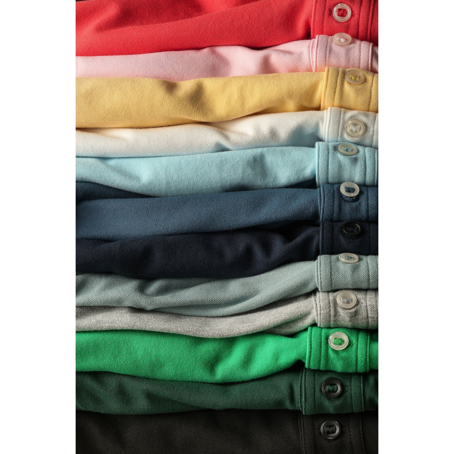 Pique Slot Polo - Grey Heather - DUNE + SALT