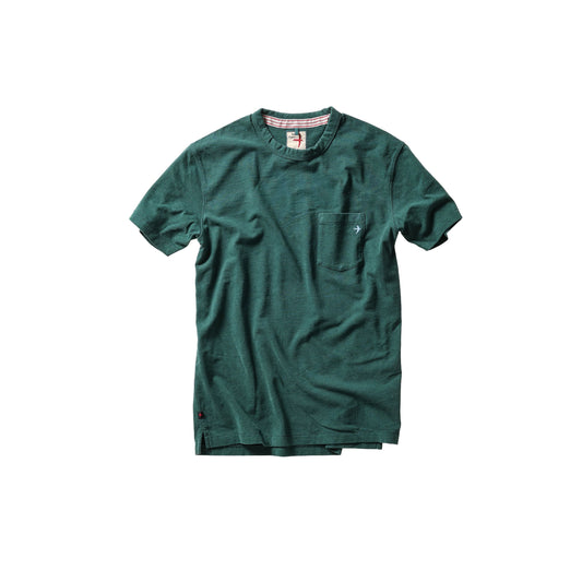 Ringspun Pocket Tee - Bottle Green - DUNE + SALT