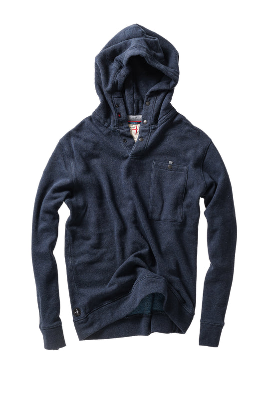 Frenchloom Hoodie - Navy Heather - DUNE + SALT
