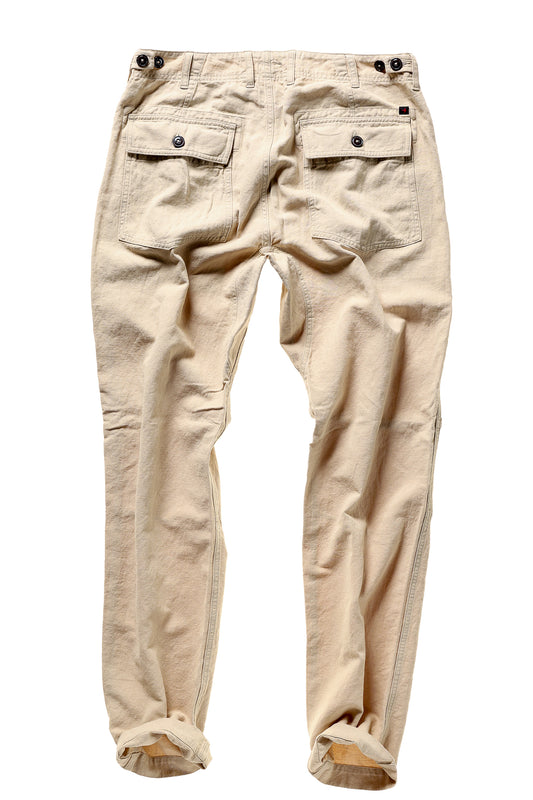 Cotton/Linen Supply Pant - Biscuit - DUNE + SALT