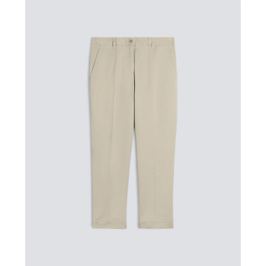 Stretch Cotton Twill Trousers - Colonial Beige - DUNE + SALT