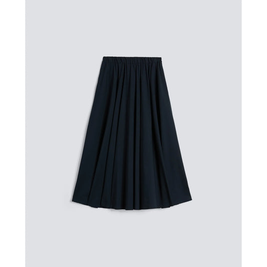 Nylon Poplin Stretch Skirt - Navy - DUNE + SALT
