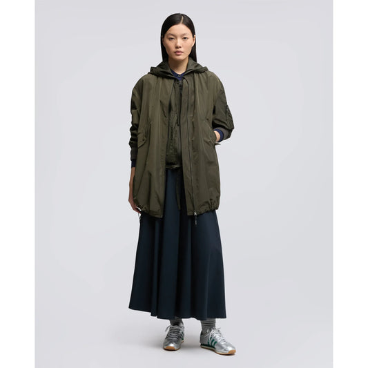 Nylon Poplin Stretch Skirt - White - DUNE + SALT