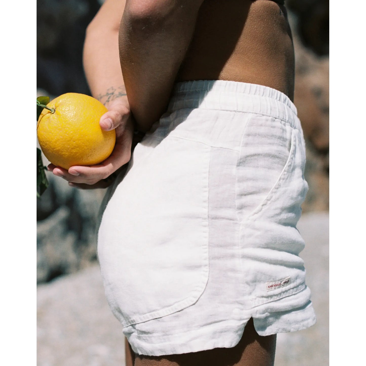 Women's Safari Linen Short - Faded Navy - DUNE + SALT