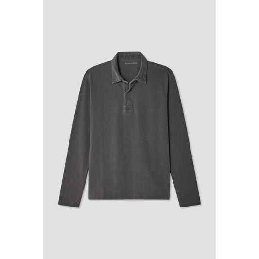 L/S Organic Recycled Polo - Black - DUNE + SALT