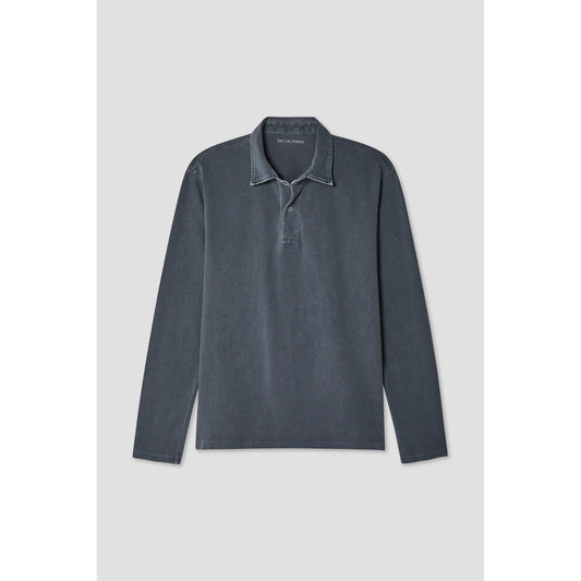 L/S Organic Recycled Polo - Navy - DUNE + SALT