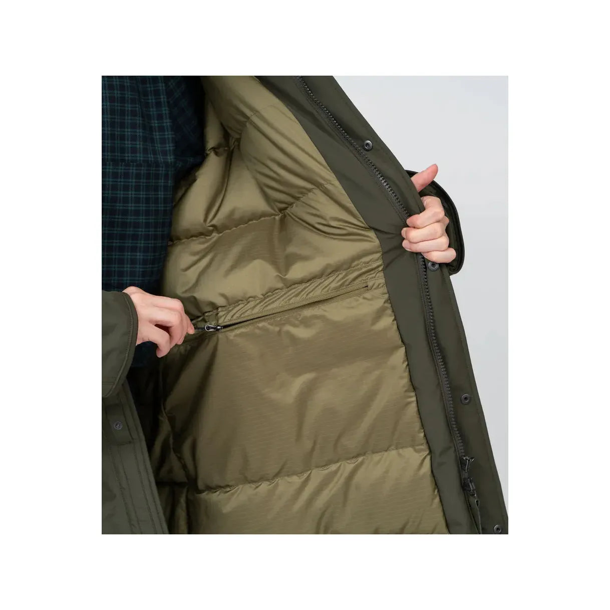 GORE-TEX Long Down Coat - Navy - DUNE + SALT