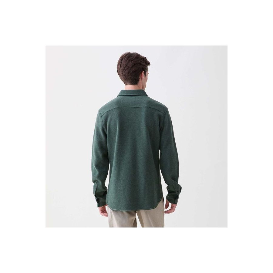 Rex Soft Knit Shirt - Green Heather - DUNE + SALT