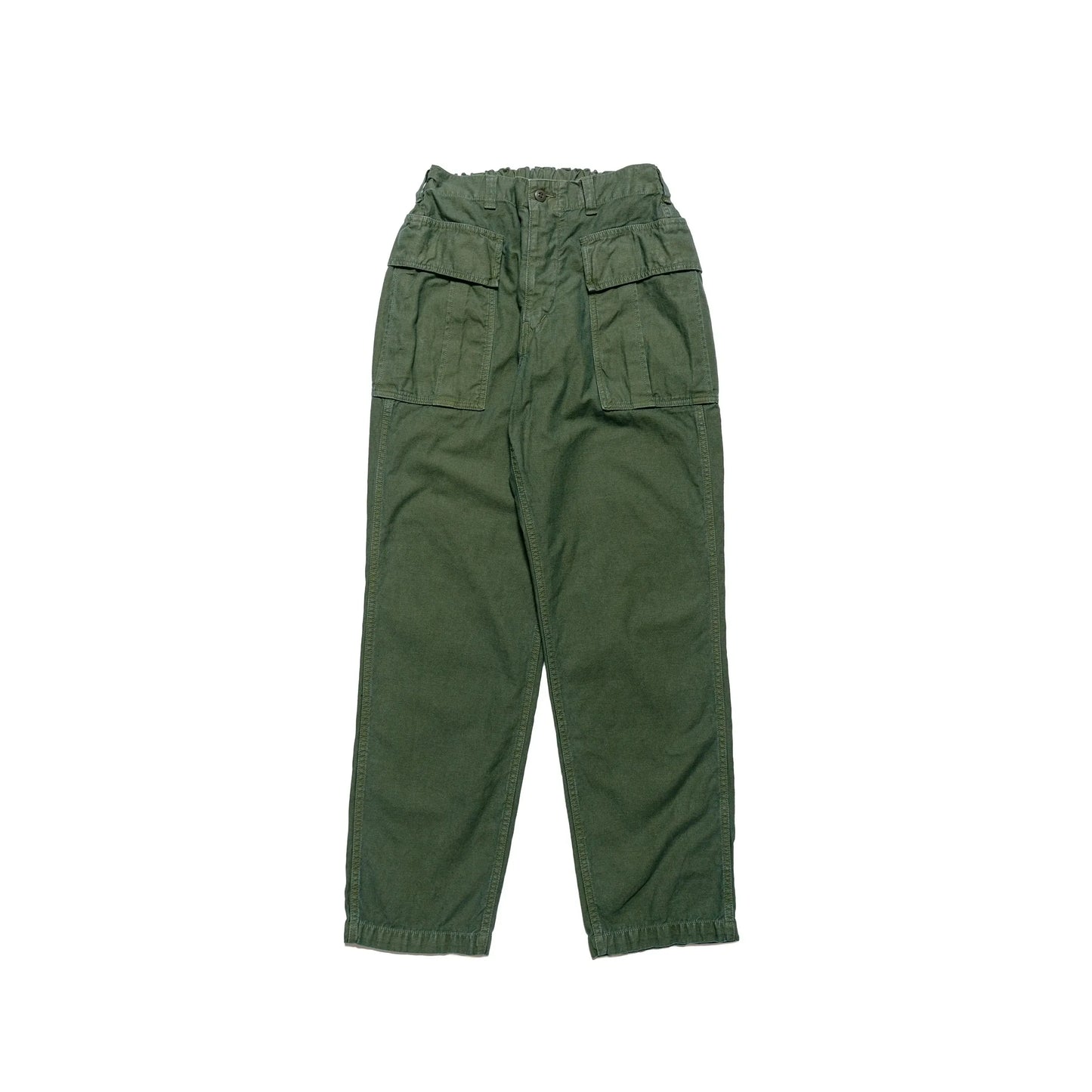 CO/LI Back Satin Pegtop Single Pleat Cargo Pants - Olive - DUNE + SALT