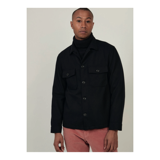 Day Recycled Wool Jacket - Navy - DUNE + SALT