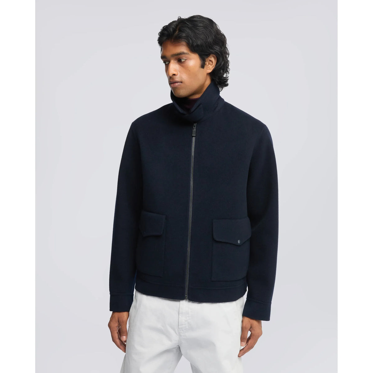 Aspesi Lighting Bomber Jacket - Blue Black