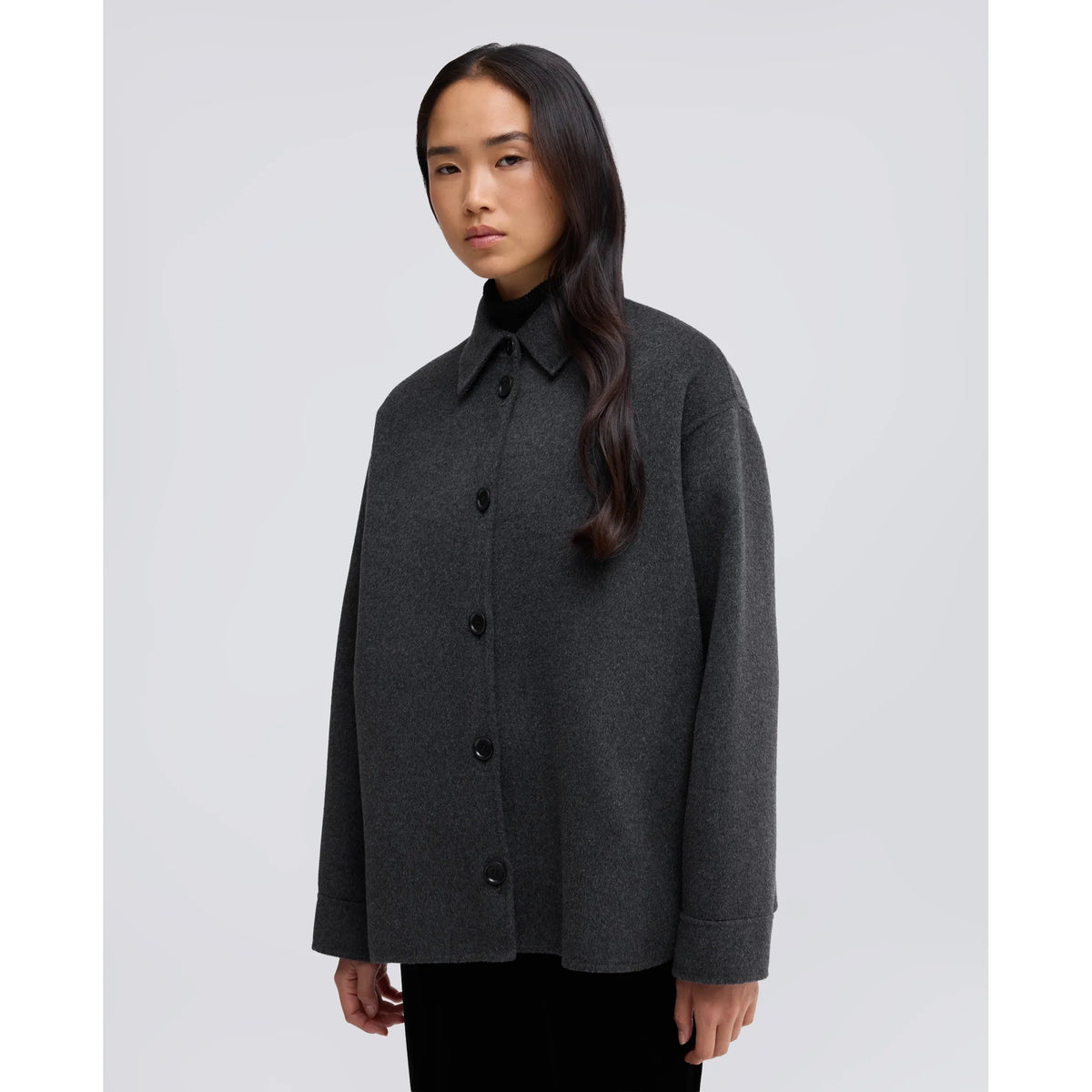 Aspesi Double Wool Jacket - Blue Dark Slate Gray