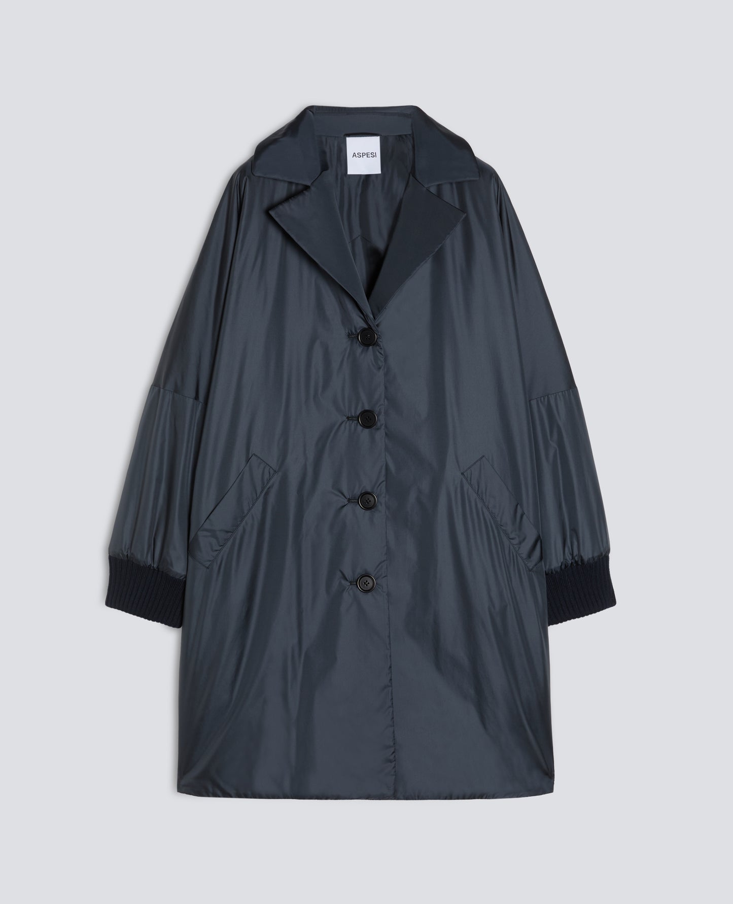 Aspesi Kimono Coat - Navy Dark Slate Gray