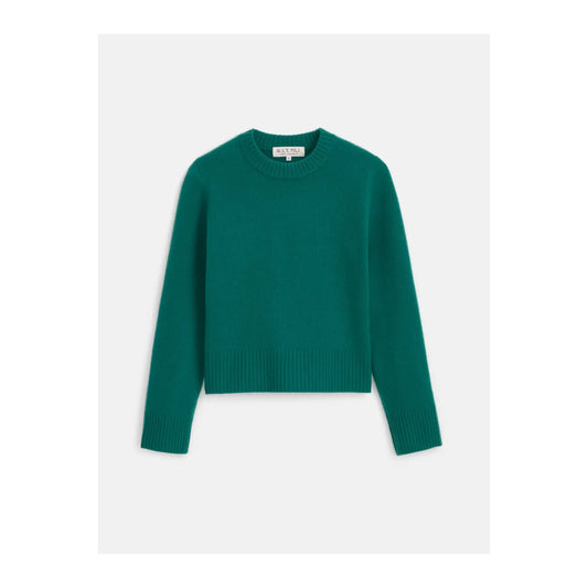 Marais Cashmere Crewneck Sweater - Kelly Green - DUNE + SALT